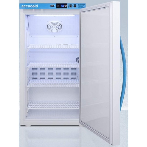 Summit Appliance ARS3PVDL2B Pharma-Vac Performance Series 3 Cu.Ft. Counter Height Vaccine All-refrigerator with Factory-installed Data Logger, Auto Defrost, Lock, Digital Thermostat and White Cabinet