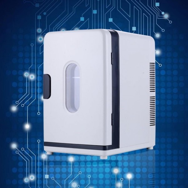 BJL Car refrigerator - 18L Car Refrigerator Portable Cold Box Freezer Mini Fridge & Warmer Miniature Household Refrigerators Student Dormitory Car Refrigerator (Color : Dual core)